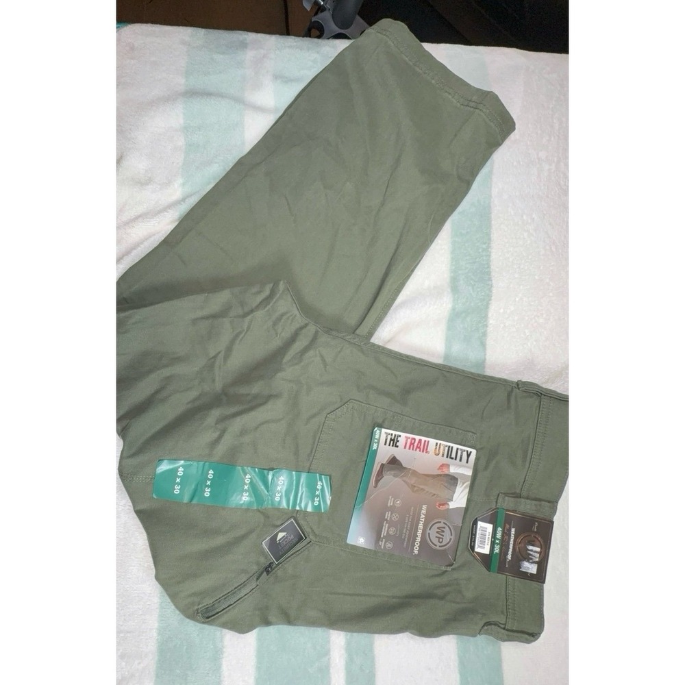 Men's 40x30 Weatherproof utility pants. The Trail Utility. Secure zip pocket.